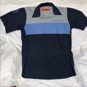 Honda Service Shirt Red Kap Size Medium Button Up